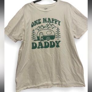 Goodfellow & Co Cream 'One Happy Daddy' Men’s Tee